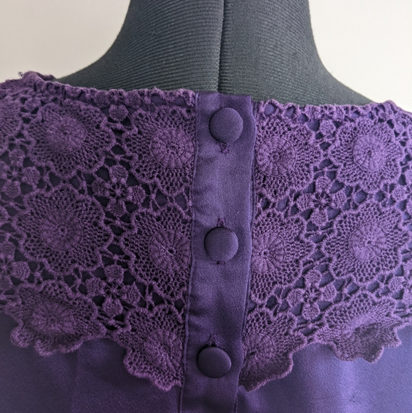 ✨Host Pick✨ Review Blouse with Lace Detailing Size 8 - Picture 4 of 5